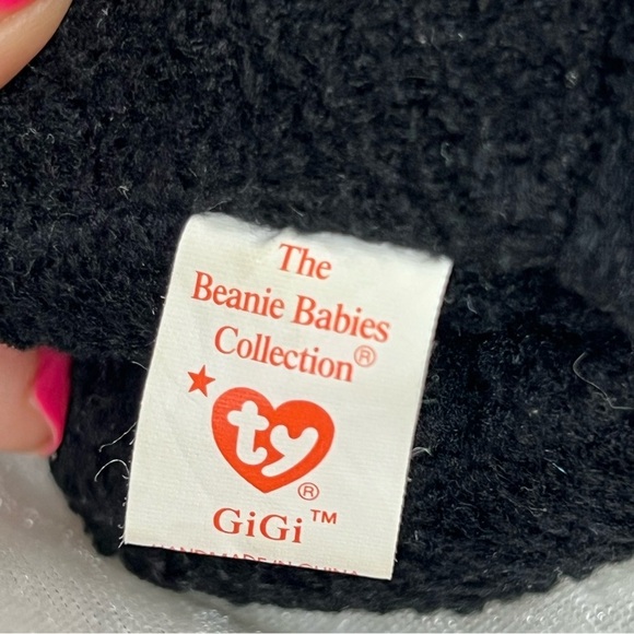 Ty Beanie Babies 1998 rare stamp 307 Poodle Pup Gigi stuffed animal plush toy - Picture 4 of 7